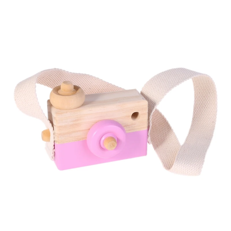 Деревянная игрушка камера Дети Творческий шеи висит веревка игрушечные лошадки Опора подарок JU12 Прямая доставка