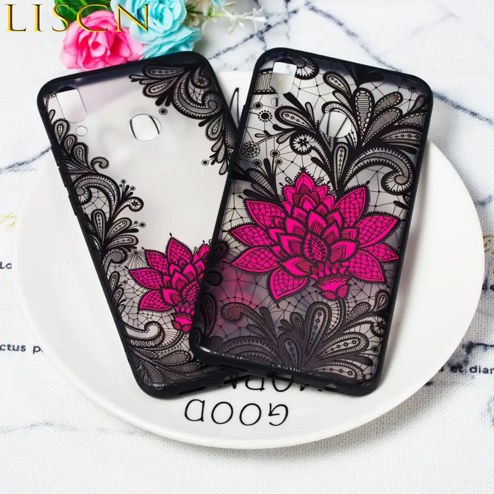 Чехол для телефона LISCN винтажный с узором из кружев HUAWEI P30 P8 Lite 2017 P9 P10 P20 милый