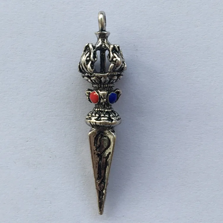 

Nepal Buddhist Tibetan silver Buddhism Vajra Dorje weapons of sacrifice metal crafts home decoration