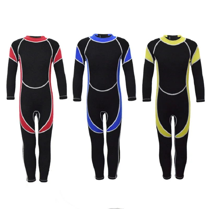 HISEA Neoprene Diving Suits Memory Fabric Waterproof Suit Long Sleeves Siamese Beach Clothes Quick Drying for Kids C | Спорт и
