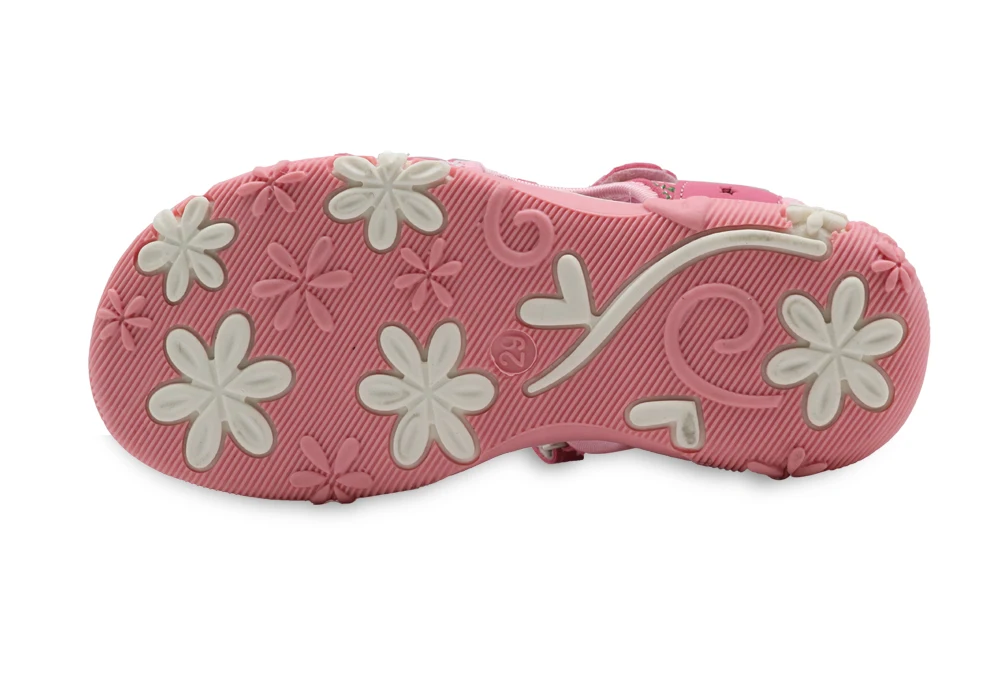 Apakowa Summer Children Shoes Girls Sport Beach Sandals with Arch Support Kids Hook-and-Loop Sandals for Girls EU Size 21-32
