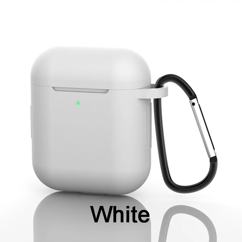 CASPTM чехол для Airpods Slicone защитный чехол Bluetooth гарнитура сумка для Apple AirPods 1st 2nd Gen 1:1 ударопрочный чехол - Цвет: 01