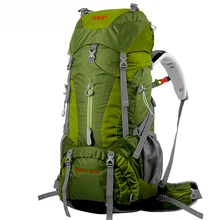 Outdoor bag Bright color Climbing Rucksack 65L large capacity External frame Mountaineering Waterproof backpack CR system