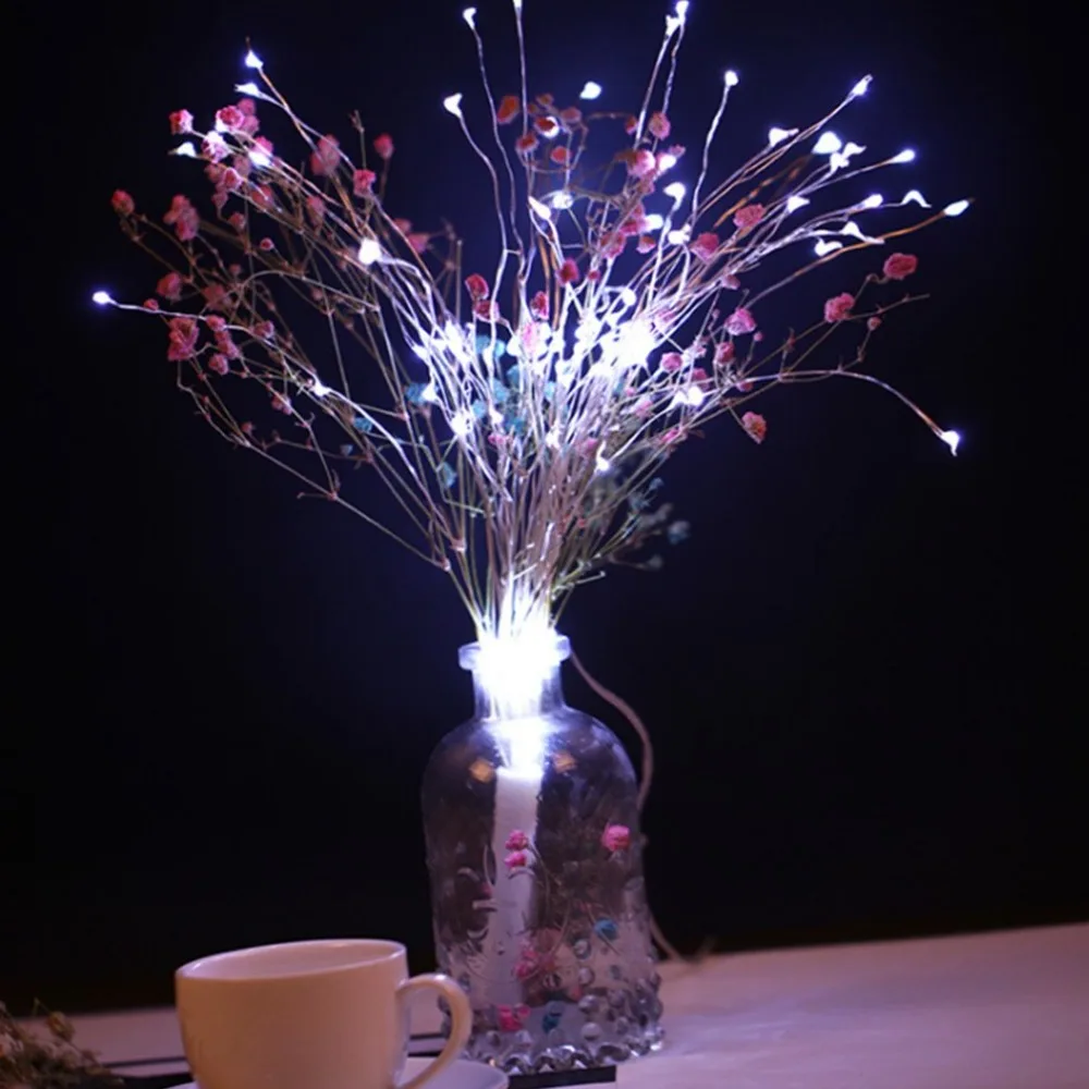 

300 Led Light String Explosion Lamp Hanging Starburst Light DIY Firework Copper Fairy Garland Christmas Twinkle Lights Outdoor