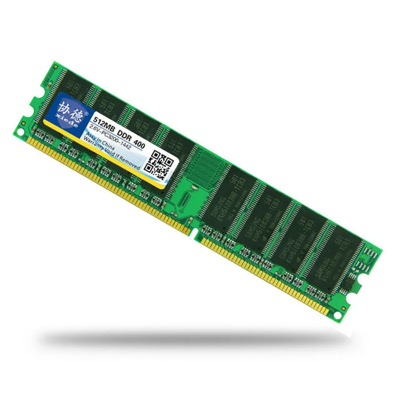 Высококачественный бренд xiede Память RAM DDR 400 МГц 1 ГБ 512 Мб для рабочего стола Memoria PC-3200, совместимая с DDR1 333 МГц 266 МГц 1 Гб