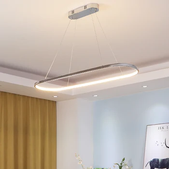 

Chrome Finished Modern Led Pendant Lights For Dining room Kitchen room lamparas de techo colgante moderna Pendant Lamp Fixtures