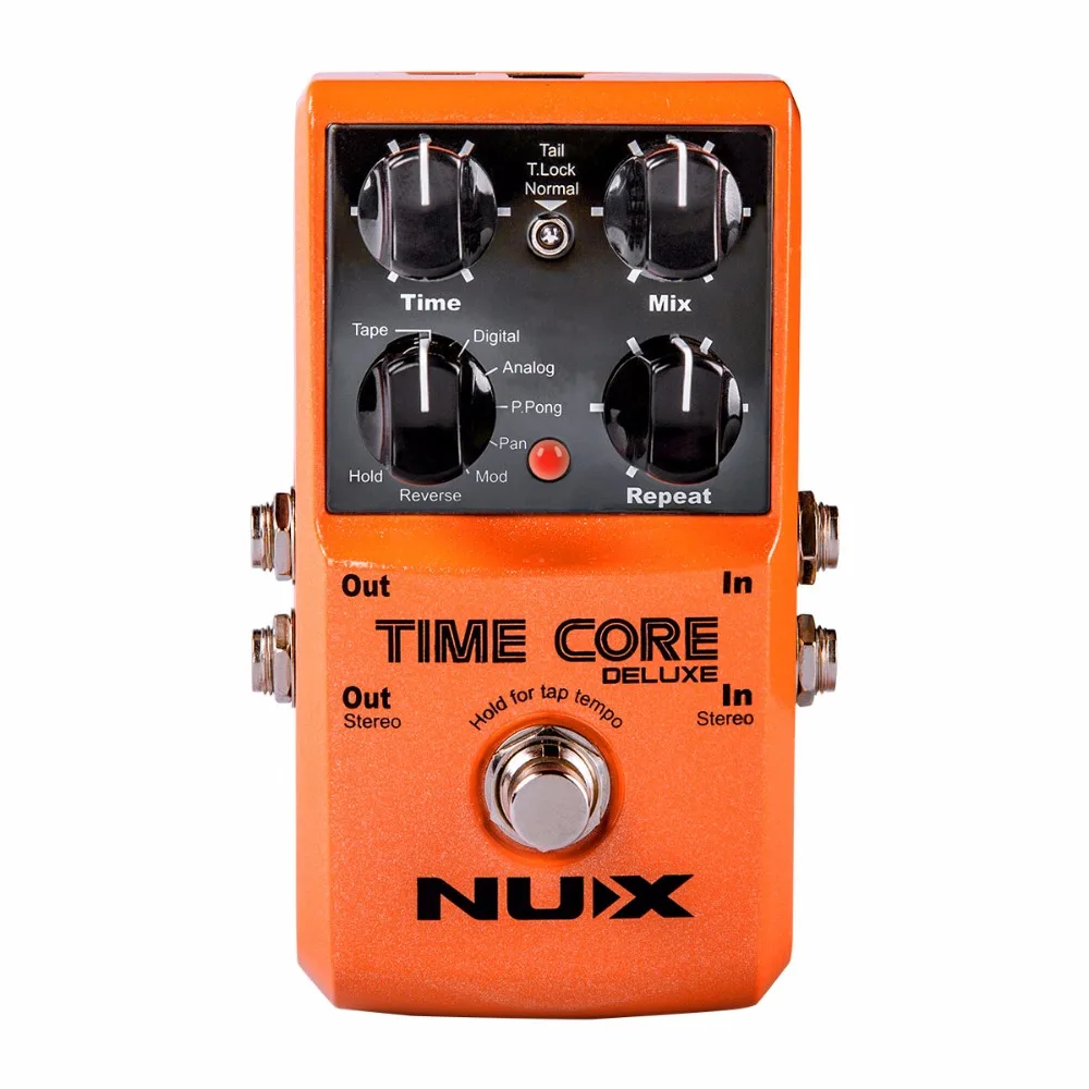 

Upgrade NUX Time Core Deluxe Delay Guitar Effect Pedal 8 Delay Types with Looper Tone lock Upgrade mode