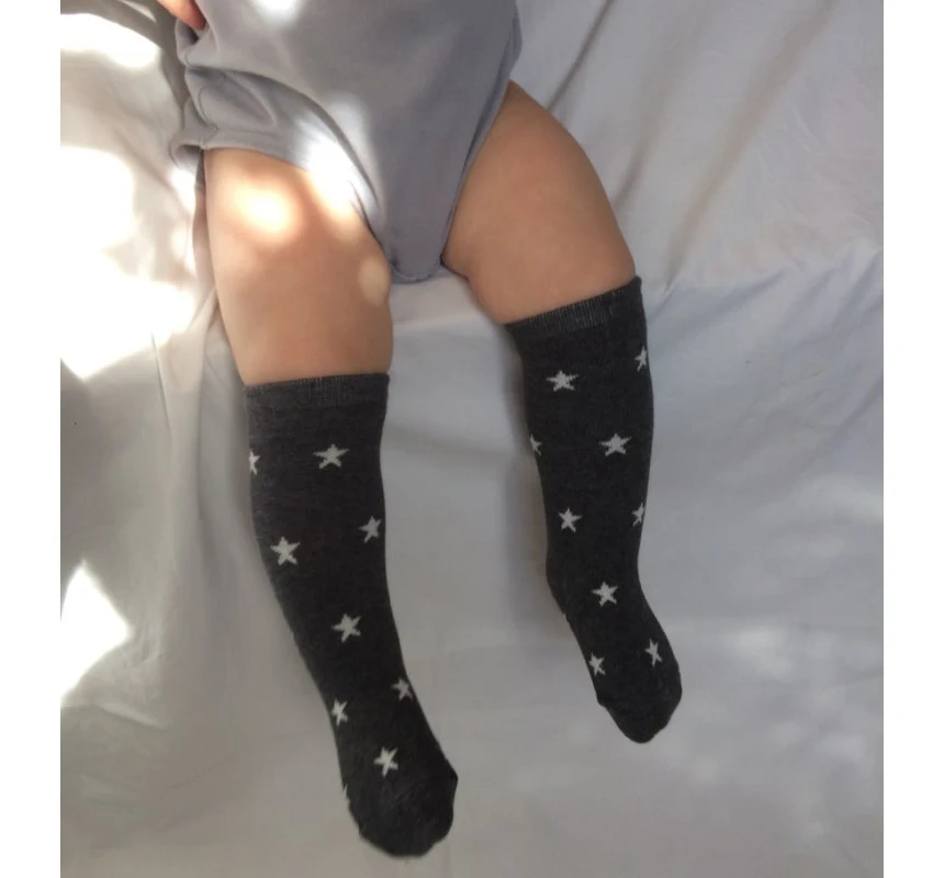 

Infant Sock Cartoon Style baby girl socks Little Stars Pattern Leg Warmers Baby anti slip Socks 0-4 Y Toddler Knee High Socks
