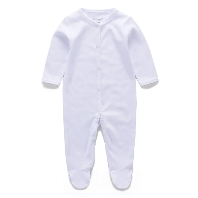 2017 new baby cotton organic baby clothes soft comfortable casual new born plain white baby