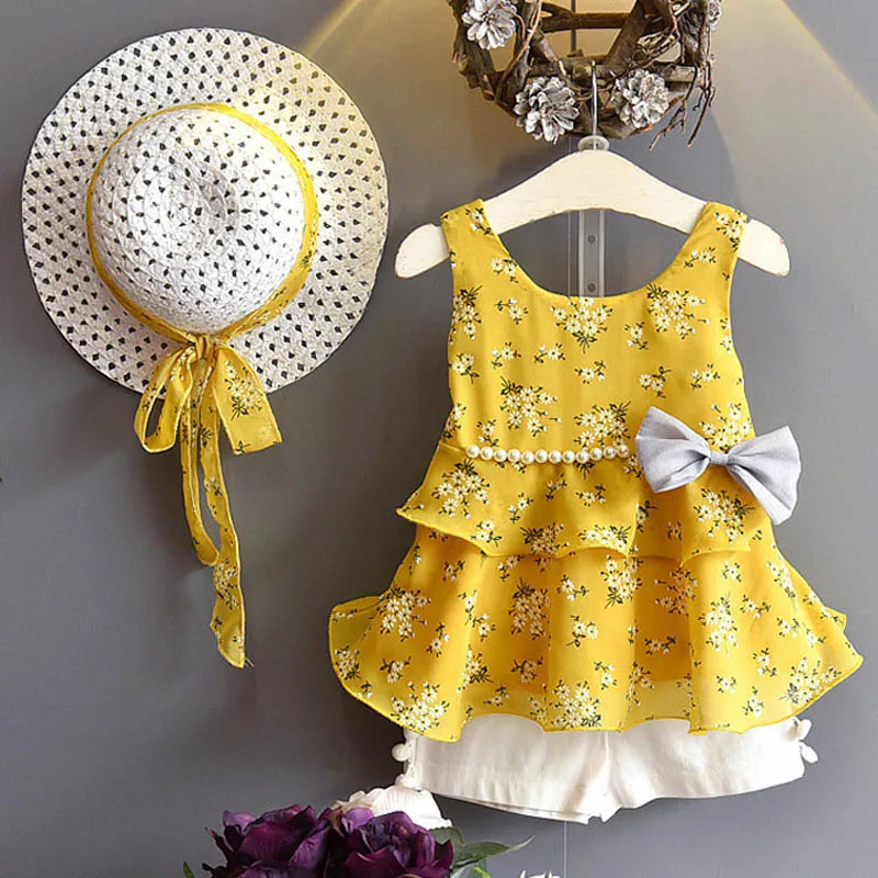 

Children Clothing 2019 Summer Toddler Girls Clothes Outfit Kids Clothes Tracksuit Suits For Girls Clothing Sets 3 4 5 6 7 Year