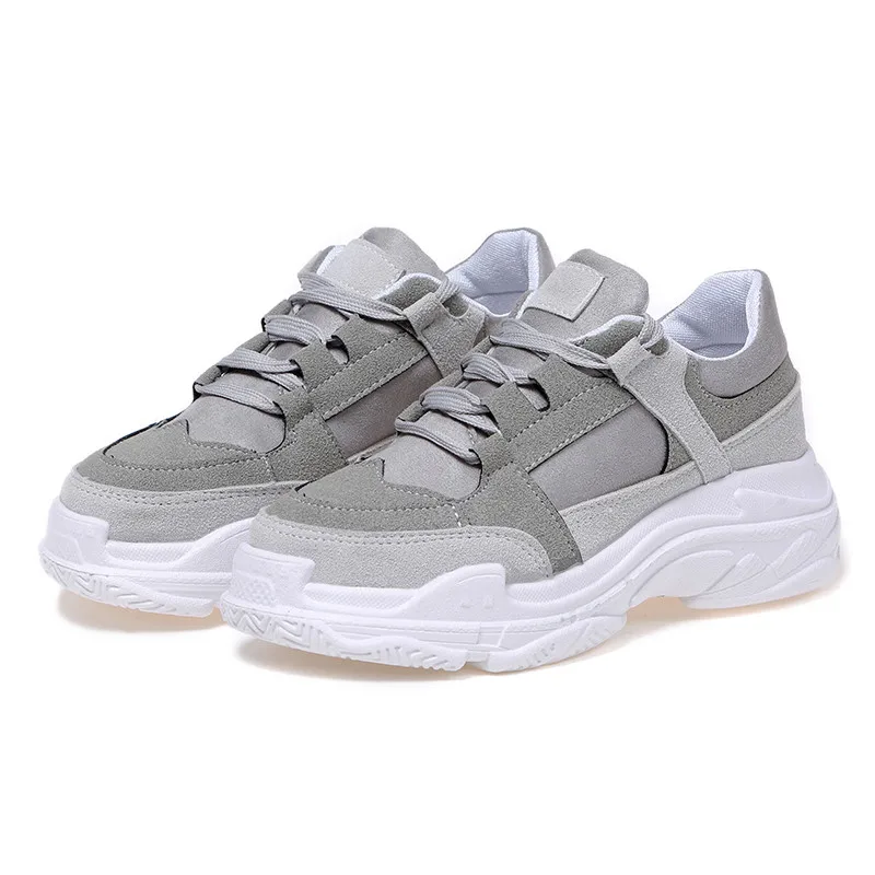 

2019 new student sponge cake sneakers breathable thick-soled casual shoes net red female vulcanized shoes