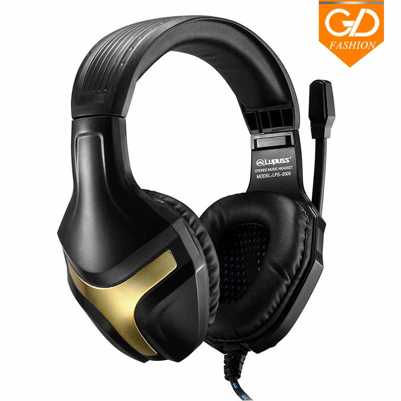 Lupuss Lps 05 Pro Gaming Headset Mega Bass Stereo Headphone Fashionable Headband With Hd Mic For Pc Gamer Laptop Desktop Headband Supplies Headband Rackheadband Bow Aliexpress