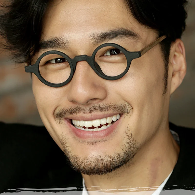 

Optical Glasses Frames Men Women Brand Vintage Round Japanese Johnny Depp Glasses computer Hand Made Acetate Top Quality Q301
