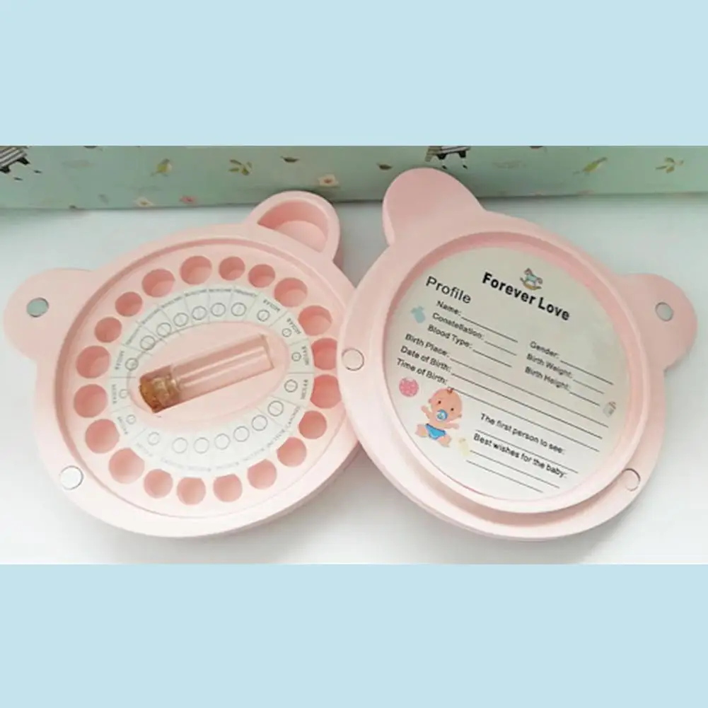 Детские Лиственные коробка детских зубов Сохранение Коробка для хранения подарок для новорожденного, для младенца держать его в качестве