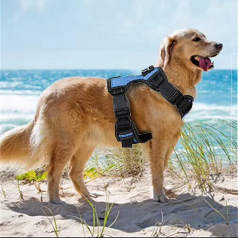 

Reflective pet dog chest strap X2 medium large dog explosion-proof rushing traction mesh breathable chest