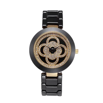 

2017 Brand ceramic quartz Women's watches fashion lovers style luxury clock Wristwatches 30M waterproof