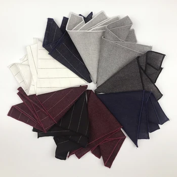 

High Quality 100% Cotton Mens Pocket Squares
