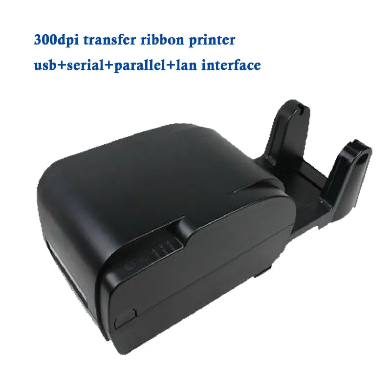 

Thermal transfer barcode printer GP-9035T with paper holder print adhesive sticker jewellery label PET hang tag Ethernet port
