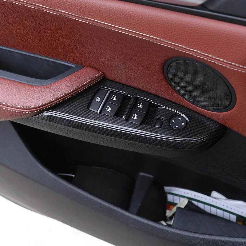 4 шт. кнопки из углеродного волокна для BMW X3/X4/F25/F26 2012 2017|Лепнина интерьера| |