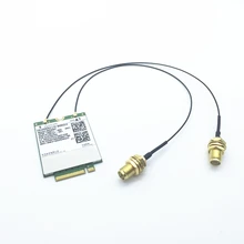 2 шт. 25 см/9," RP-SMA мужской IPEX RF I-PEX U. FL MHF4 РФ Пигтейл кабель для NGFF/M.2 WI-FI/WLAN/3g/4 GModules Беспроводной маршрутизатор 0,81 мм