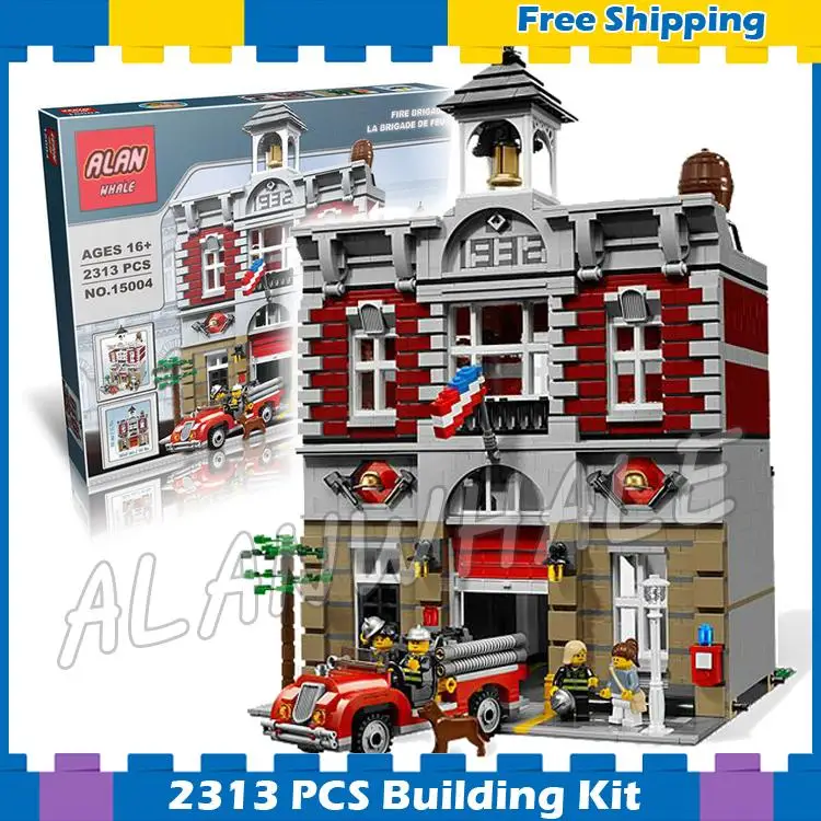 

2778PCS City Street 3-level 1950s American Downtown Diner Restaurant Model Building Block Bricks Compatible With