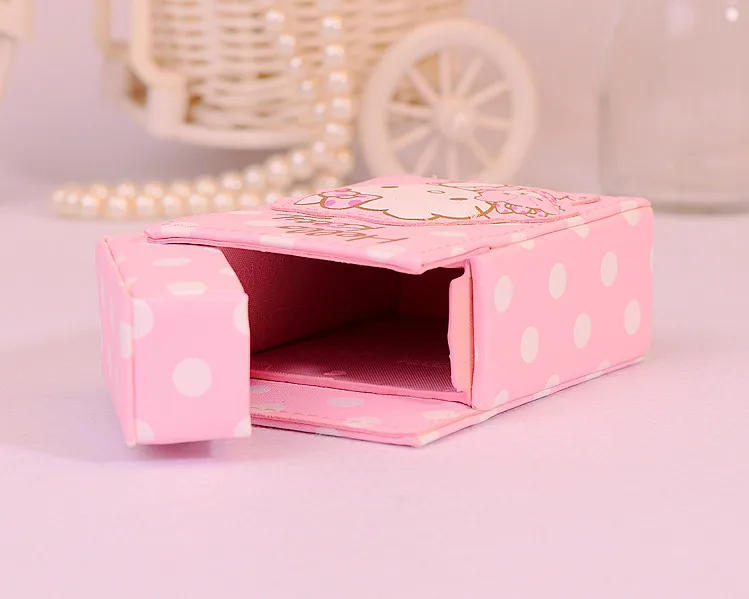 Супер милый розовый мультфильм Мелодия каваи Холдинг 20 сигарет леди из искусственной кожи Водонепроницаемый коробка для сигарет креативный подарок для девушки