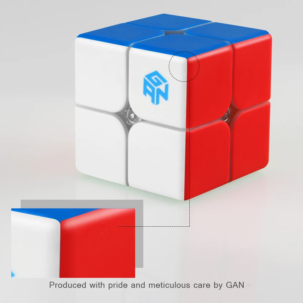 D FantiX GAN249 V2 2x2 Магнитный скоростной куб без наклеек GAN 249 2x2x2 магический головоломка