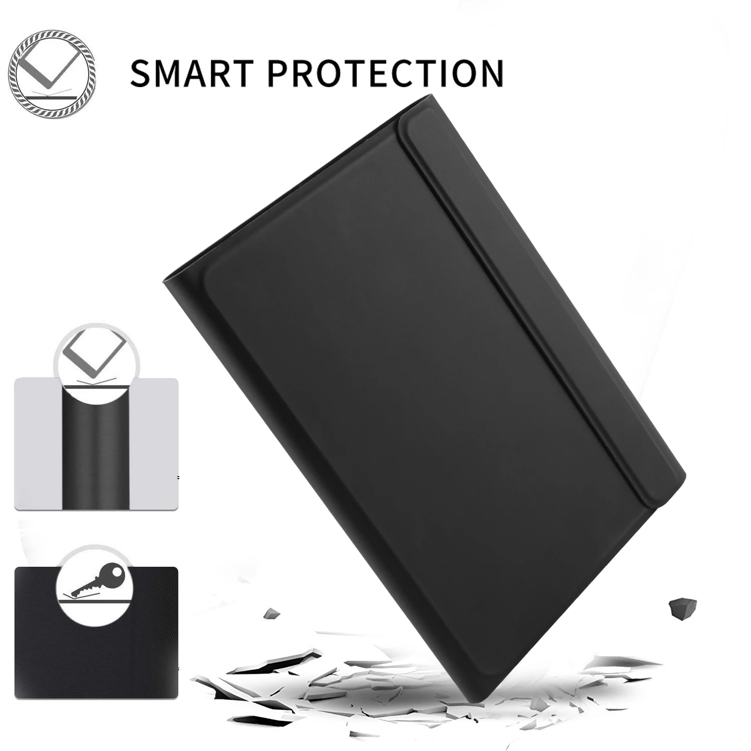 Чехол для iPad Mini 5 2019 кожаный чехол с клавиатурой Bluetooth на английском французском