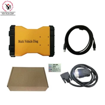 

3pcs+DHL Multi Vehicle Diag MVD Bluetooth 2016R0/2015R3 Support Multi Brands Car Truck 21 Languages Same As VD TCS CDP +LED 3IN1