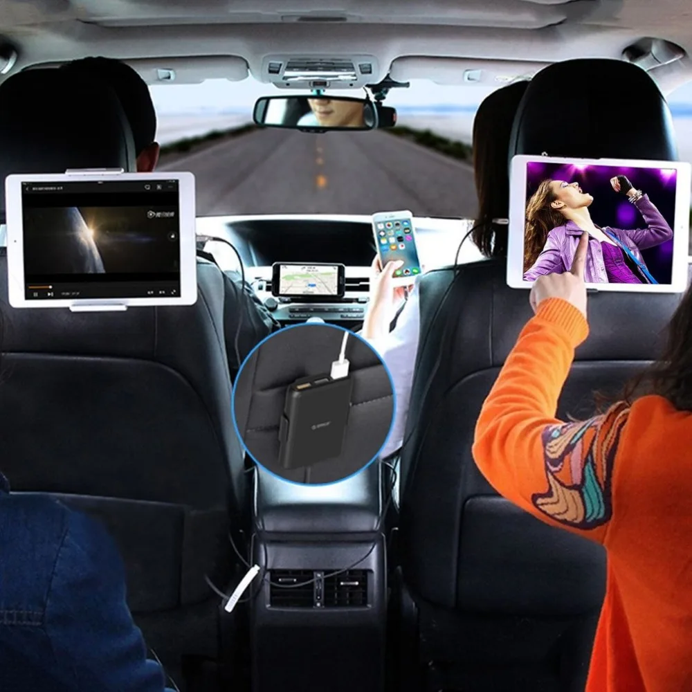 ORICO 5 منافذ QC3.0 USB شاحن سيارة USB محول سريع 52 W ل MPV سيارة الهواتف المحمولة اللوحي 12 V/ 24 V المتاحة أسود ORICO 5 منافذ QC3.0 USB شاحن سيارة USB محول سريع 52 W ل MPV سيارة الهواتف المحمولة اللوحي 12 V/ 24 V المتاحة أسود