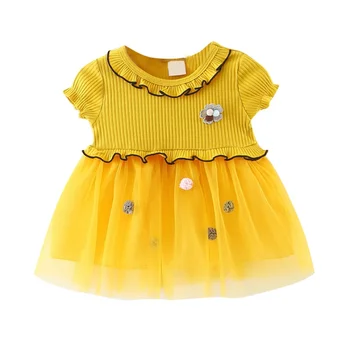 

Baby Kid Girl Clothes 0-3T Kid Girls Princess Baby Dress Newborn Infant Baby Girl Clothes Sweet Tutu Party Dresses