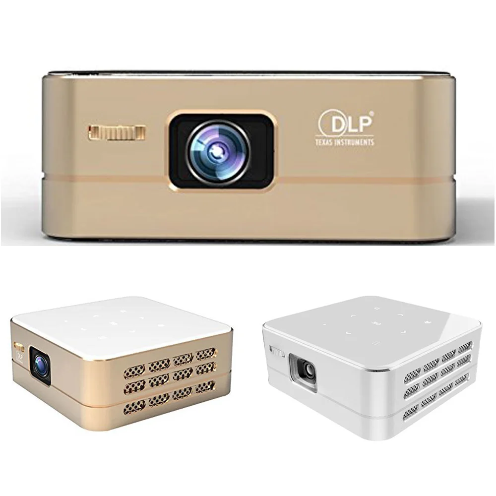  P96 Smart Pico Projector Portable Wireless Projector LED Hdmi HD 100 Lumens Wifi Bluetooth Mini Home Theater Android Projector 