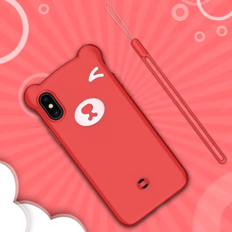 conew_3d bear silicon case for iphone x xs max xr cover soft liquid shell cute animal phone case for iphone 6 6s 7 8 plus guard cover (2)