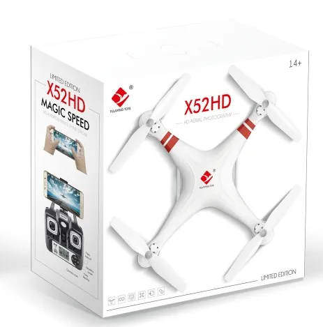 $52.99  RC drone FPV WIFI 2MP HD camera X52HD RC Quadcopter Micro Remote control Helicopter uav drones kit 