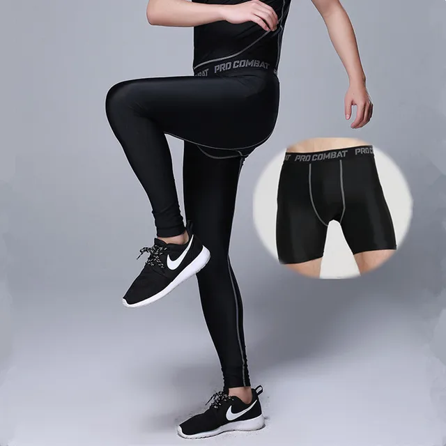 All stars PRO Basketball shorts leggings Stretch pants Men sports Gym