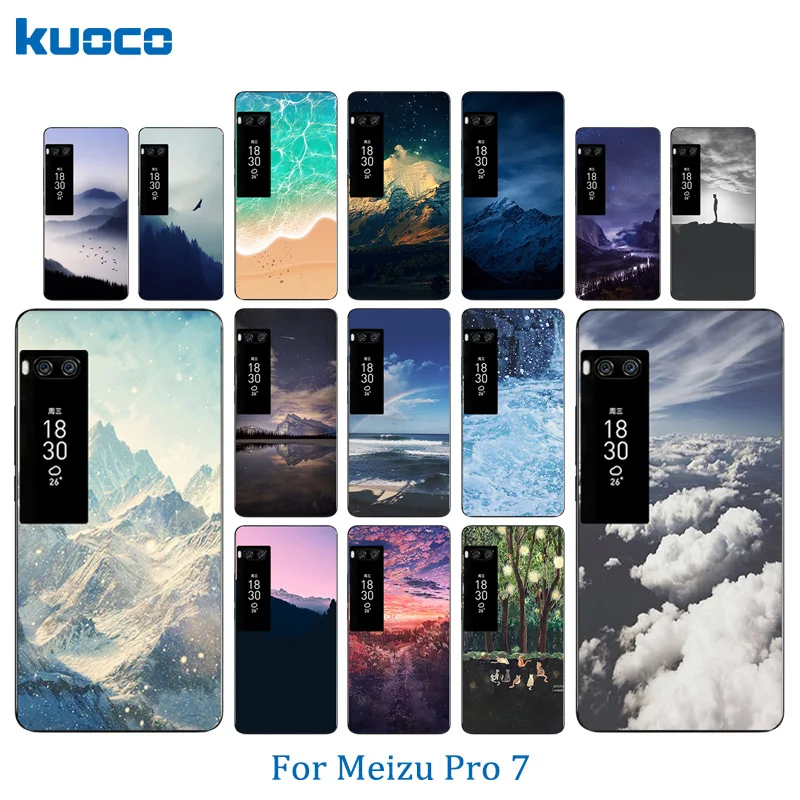 Чехлы для телефонов Meizu Pro 7 M792Q силиконовая полная защитная оболочка TPU прозрачная