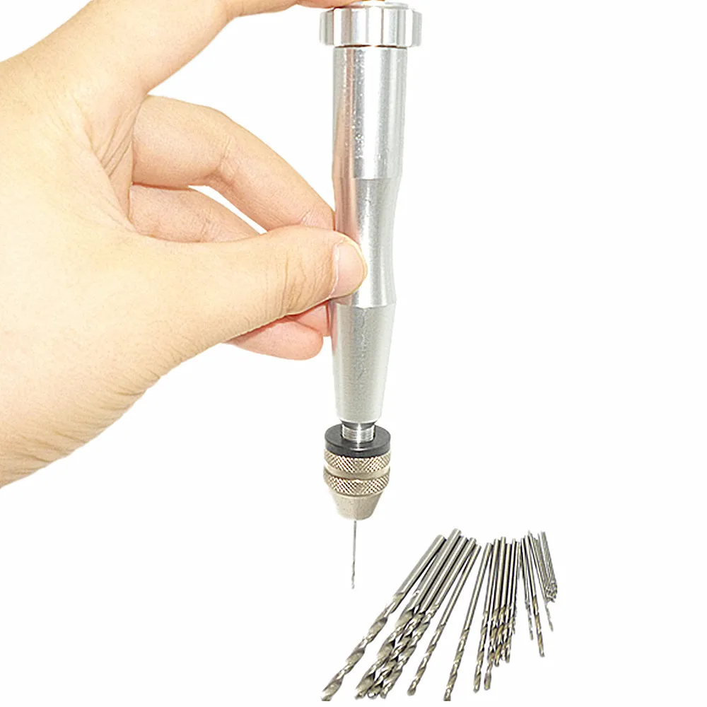 Mini Micro Drill Bit Aluminum Hand Drill