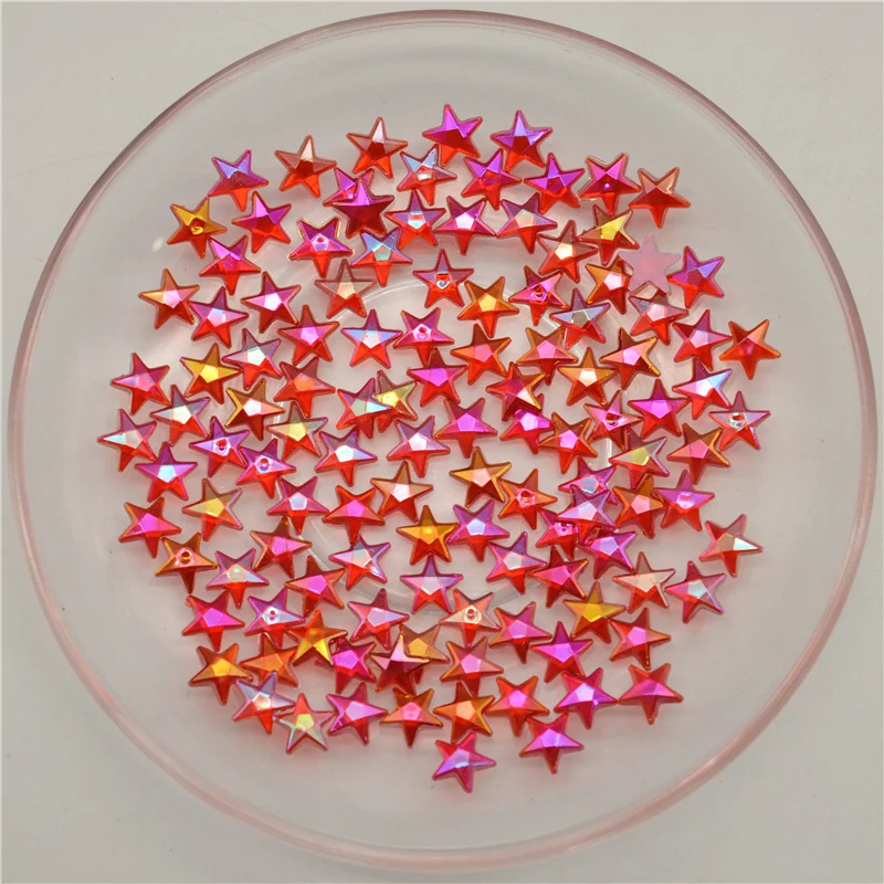 

100pcs/lot 10mm Star design Acrylic rhinestone Art Rhinestones for DIY Scrapbook