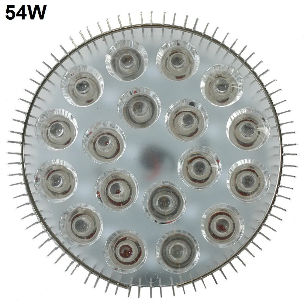 Светодиодный светильник для выращивания растений 15 Вт/21 Вт/27 Вт/36 Вт/45 Вт/54 Вт полный спектр E27 лампа для растений теплицы цветущие овощи и Гидропоника системы