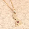 United Kingdom Map Pendant Necklace British Glasgow London UK Great Britain And Northern Ireland Flag Jewelry 3