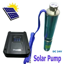 

Deep Well Water Pump Submersible Stainless Steel DC 24V for Solar Panels/Battery 22M Head 2000L 9GPM Flow 6000RPM