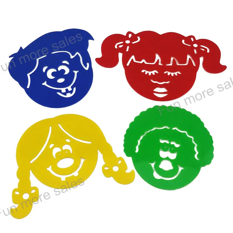 4designs stencils kids drawing templates plastic funny face painting boards diy baby children hot educational toys - Kids Drawing Stencils 4designs stencils kids drawing templates plastic funny face painting boards diy baby children hot educational toys - Kids Drawing Stencils