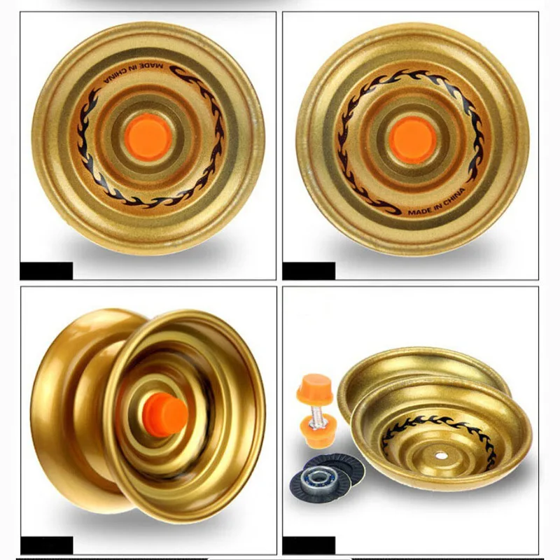 Magic Yoyo Responsive High-speed Aluminum Alloy Yo-yo CNC Lathe with Spinning String for Boys Girls Children's Toys Random Color Magic Yoyo Responsive High-speed Aluminum Alloy Yo-yo CNC Lathe with Spinning String for Boys Girls Children's Toys Random Color