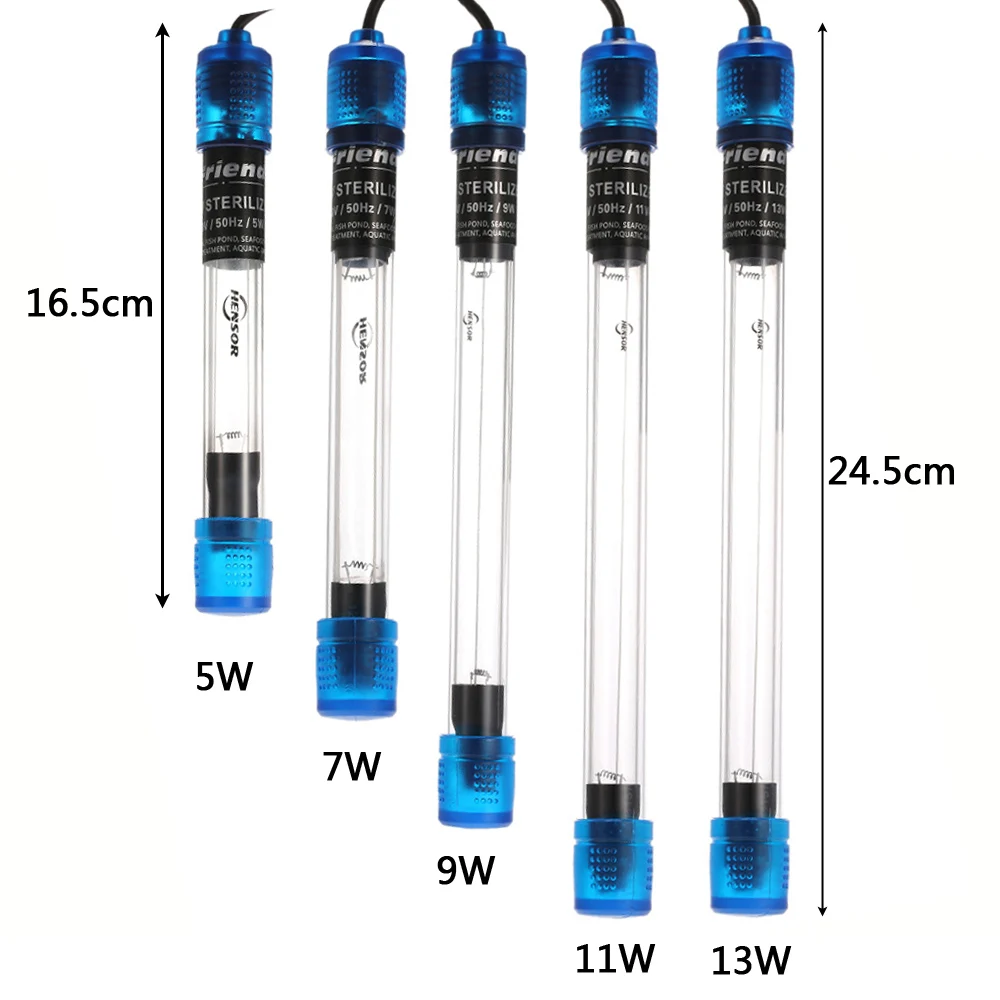УФ стерилизатор для аквариума 5/7/9/11/13 Вт|submersible uv|aquarium uvaquarium uv sterilizer |