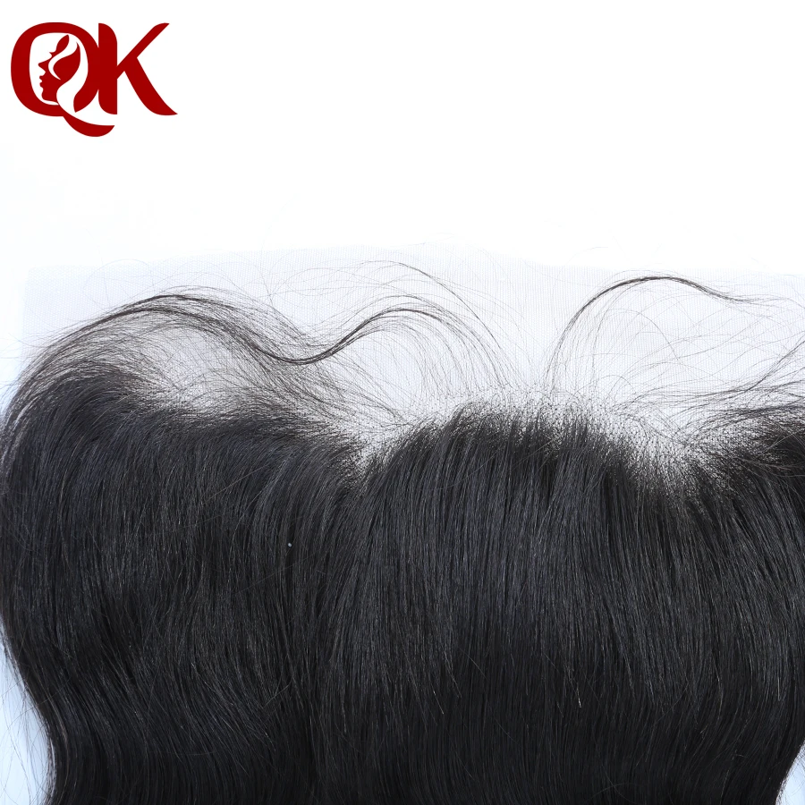 Волосы QueenKing бразильское кружево Фронтальная застежка волнистые волосы Remy 13x4