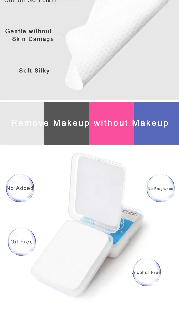 Acare 60 шт. двухсторонние прессованные ватные диски очищающий косметический спонж для макияжа средство для снятия глаз уход за кожей