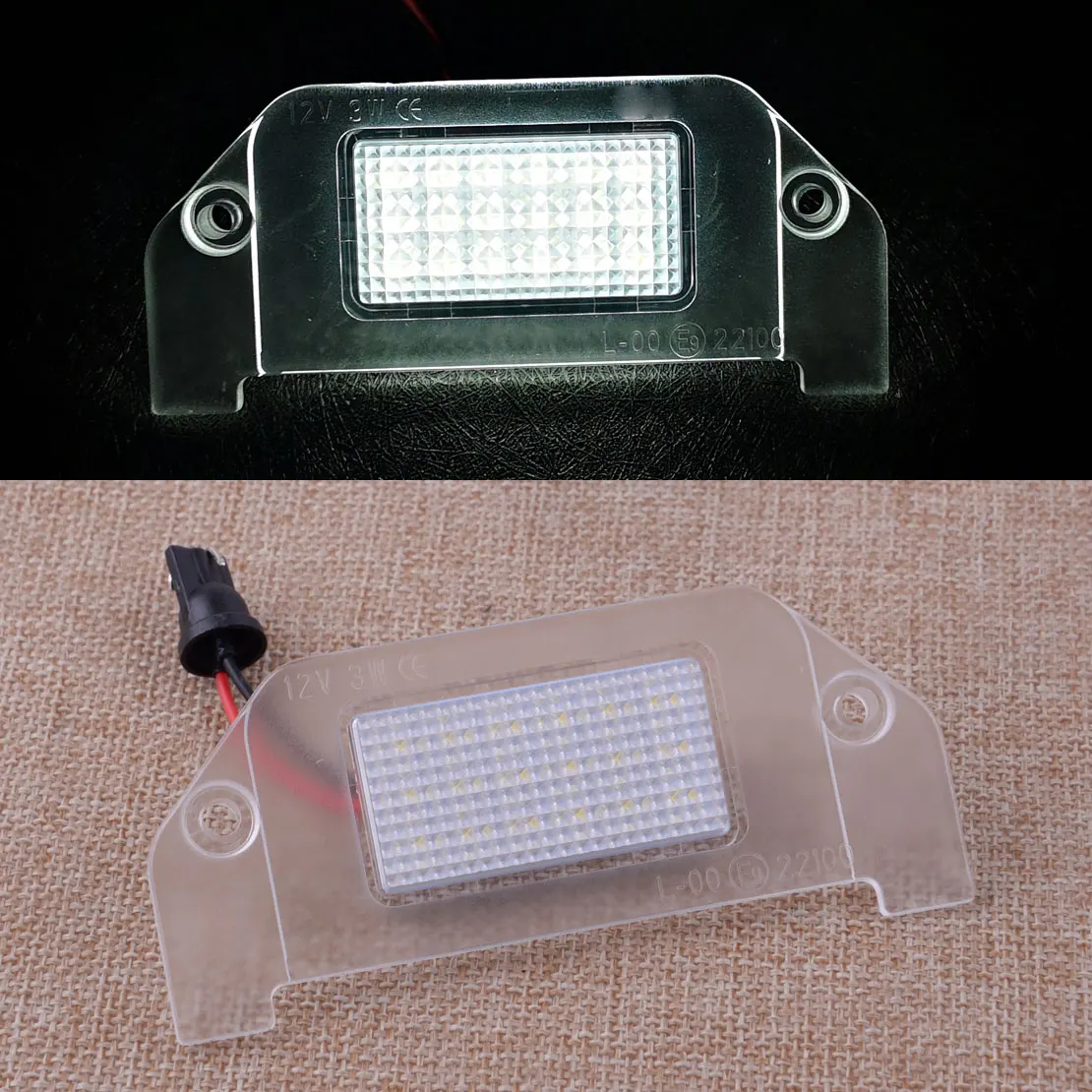 

18 LED White Rear Number License Plate Light Lamp Fit for Dodge Charger Challenger Dart Avenger Magnum 12V 3W