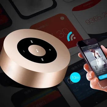 

Mini Wireless Bluetooth Speaker Touches Screen HD Sound 10 Hour Playtime Bluetooth 4.2 GDeals
