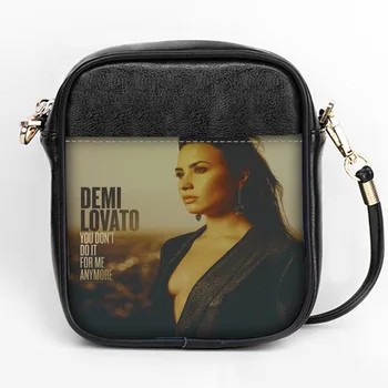 

Custom Demi Lovato fashion Sling Bag Women Sling Shoulder Bags Leather Mini Girls Tote Party Bag DIY Sling Bag