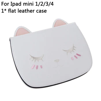 

Cartoon Cat Tablet Case PU Leather Protective Cover for iPad Mini 1/2/3/4 Soft Smart Protective Case